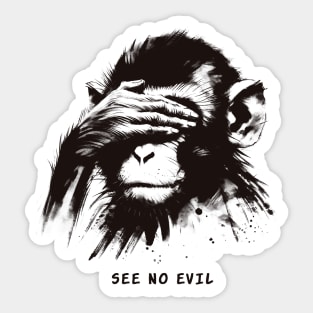 See no evil Sticker